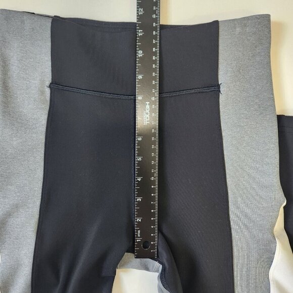 Athleta‎ Crest Colorblock Leggings S Black Gray White High Waist 487742 - Picture 5 of 10